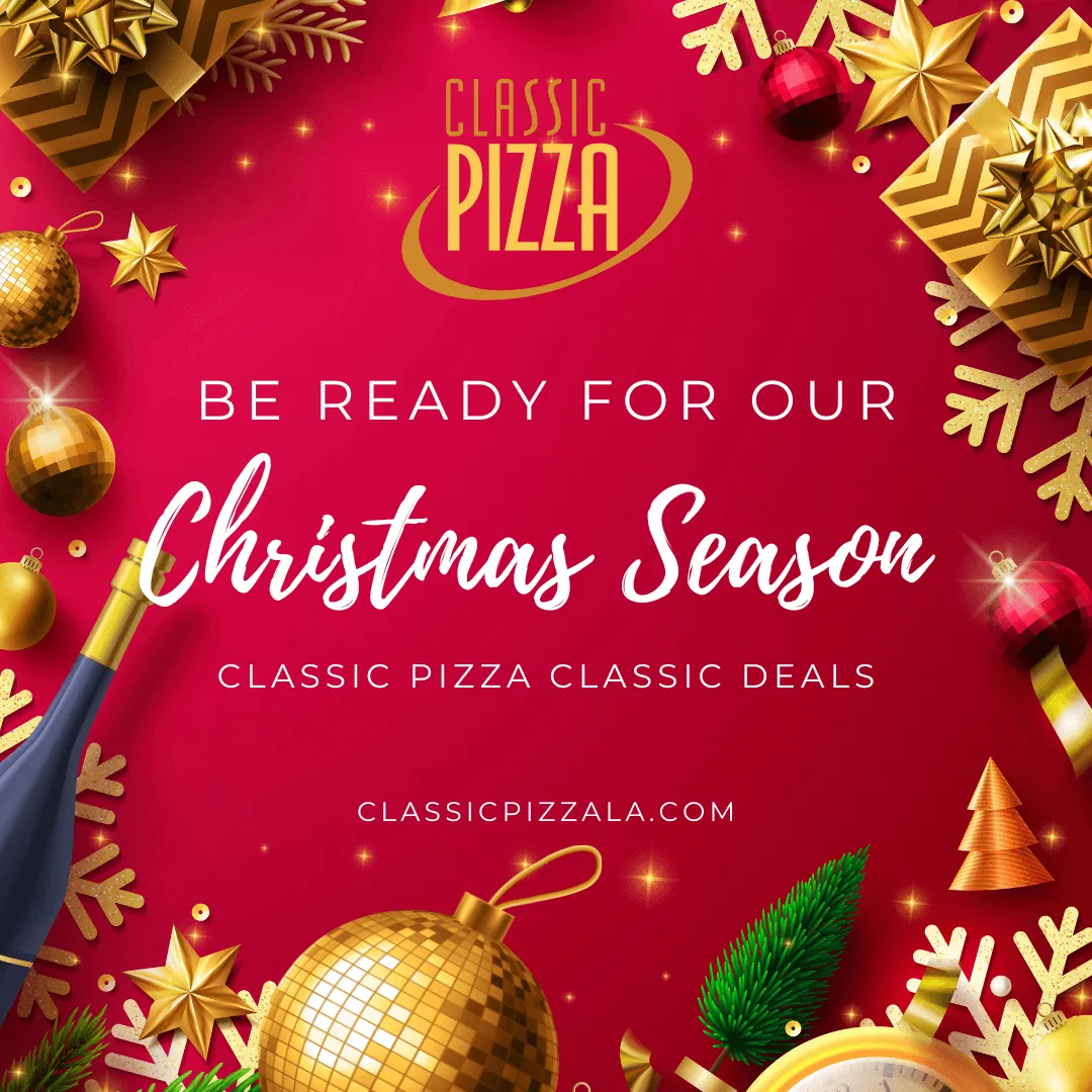 Christmas Season Promo Classic Pizza Deals. Best Pizza In Santa Monica.